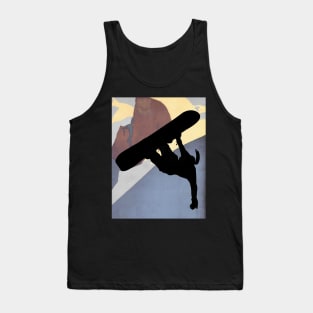 Snowboarding Betty, evening light Tank Top